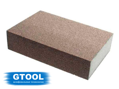 ГУБКА ШЛИФОВАЛЬНАЯ ЧЕТЫРЕХСТОРОННЯЯ NC120 98Х69Х26 PF120